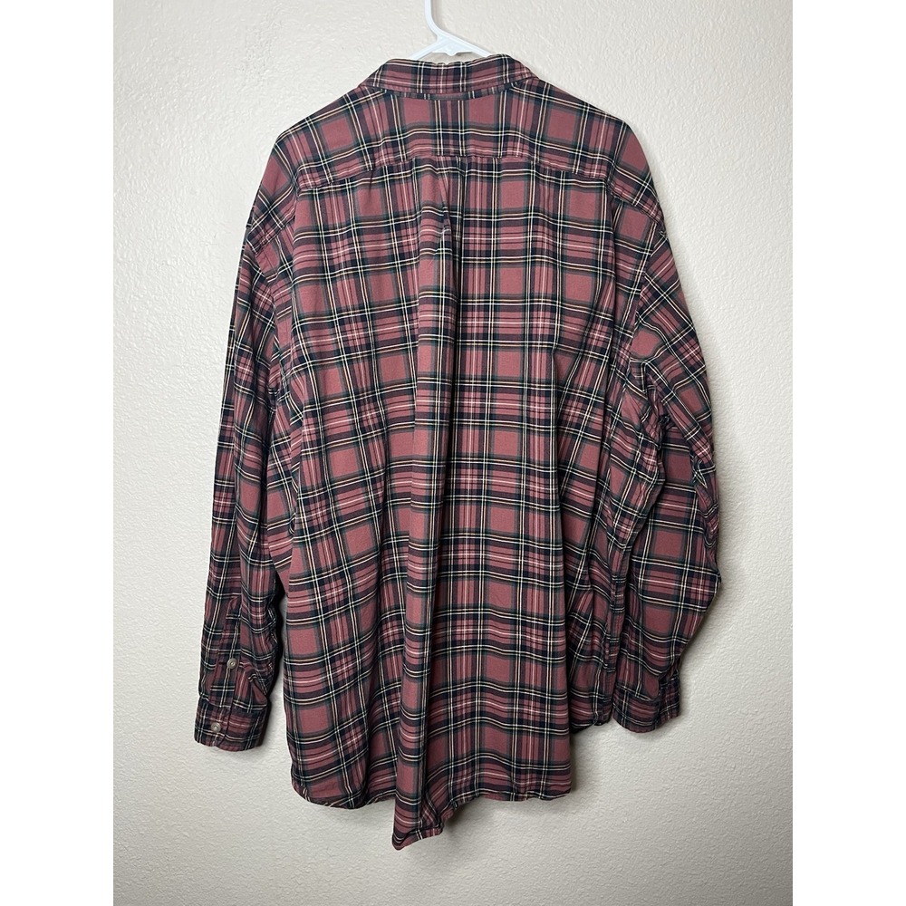 Polo Ralph Lauren Sz 4XB Orange Plaid Long Sleeve Button Down Shirt - Picture 4 of 4